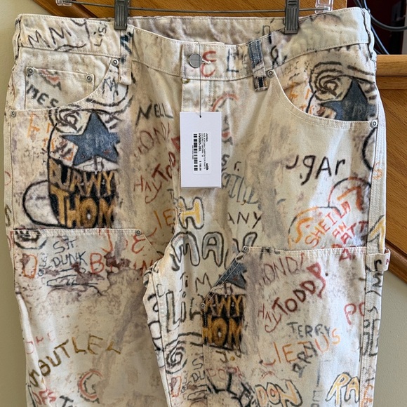 Air Jordan Carpenter Pants Legend Men's Graphic Print Pants Sz 36 - Picture 2 of 16